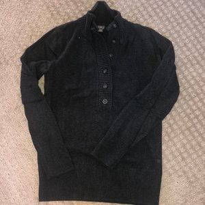 Eddie Bauer 1/2 button up stretch sweater medium